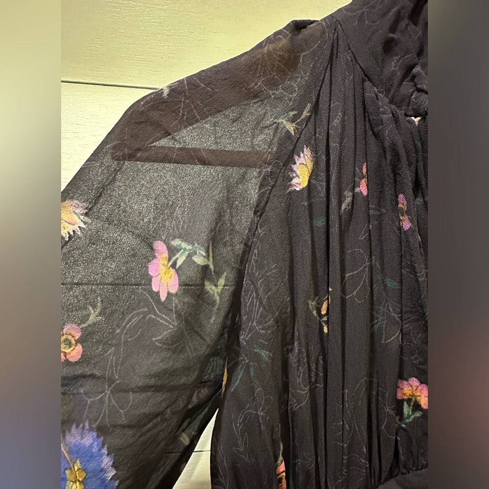 Anthropologie Floral Dress- size 10P - Picture 2 of 8